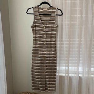 Sleeveless Stripped Summer Dress